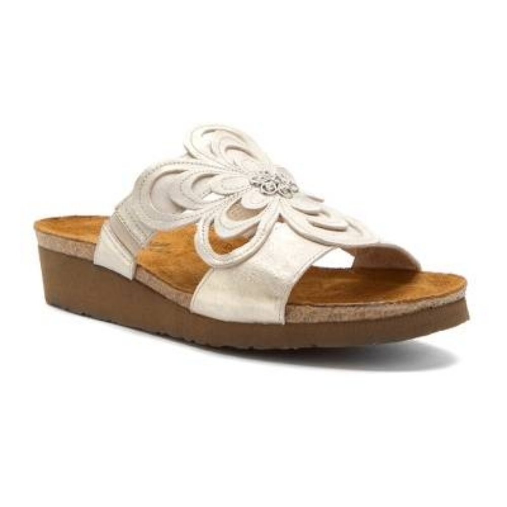 Naot Sandy Metallic Leather Sandals Woman's 11